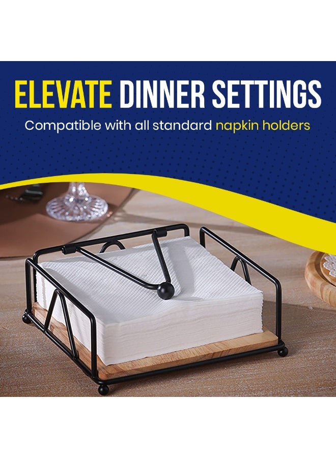Maxi Supercarta Napkin Tissue 140 Sheets - 33x33 cm - Soft Embossed Disposable & Absorbent Paper Napkins - Image 4