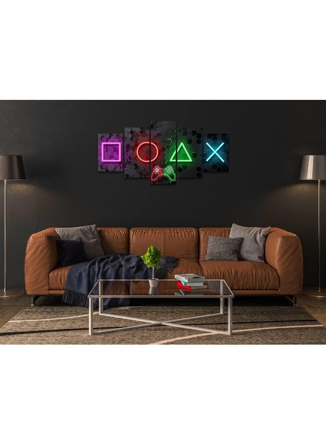 Biufo Game Room Wall Decor Wall Art Prints Gaming Icons Painting Picture for Boys Kids Room Playroom Decoration - Image 3