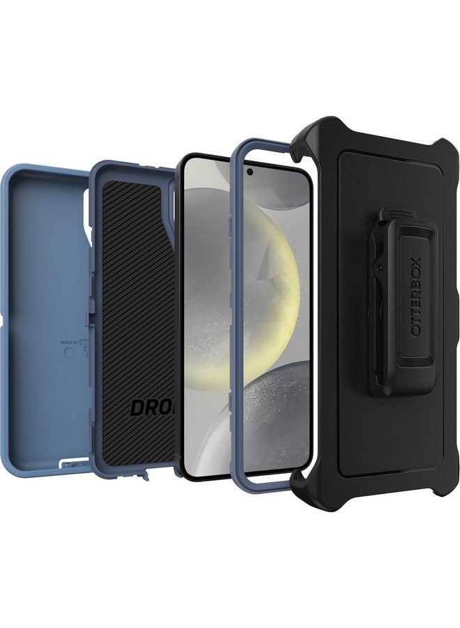 أوتربوكس جراب OtterBox Defender Series لهاتف Samsung Galaxy S24+ - أزرق فاتح، متين وقوي، مع حماية للمنافذ، يتضمن حاملًا بمشبك الحافظة  - Image 1