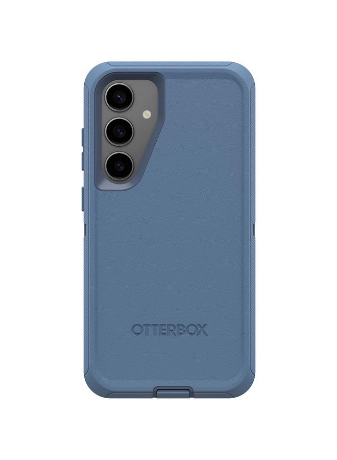 أوتربوكس جراب OtterBox Defender Series لهاتف Samsung Galaxy S24+ - أزرق فاتح، متين وقوي، مع حماية للمنافذ، يتضمن حاملًا بمشبك الحافظة  - Image 3