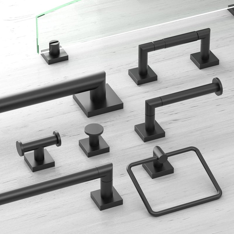 Gatco 5631MX Glam Too 18 L Towel Bar Matte Black - Image 3