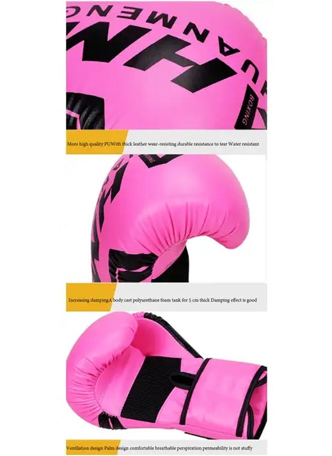 Generic Boxing Gloves Kids Adult Teens, Boxing Training Gloves, Triple Combination Liner and Breathable Palm Design, for Boxing, Kickboxing, Muay Thai,6oz(Pink) - Image 5