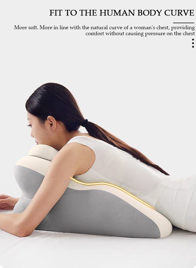 DUNISO Bed Reading Pillow ,Memory Foam Multi Functional Comfortable Leg Rest Cushion, Couples Pregnanly Pillow, Stomach Sleeping Pillow  for Sleeping, Sofa,TV, Chair,Couch,Floor,Lounge,Meditation - Image 4