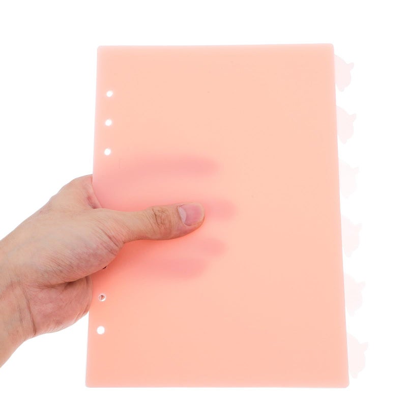 6 Hole A5 PP Plastic Ring Binder Dividers With Index Tabs For Office School Organization 6 Pack - Image 4