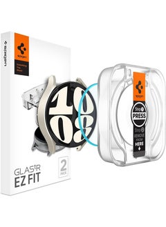 Spigen Glastr Ez Fit Samsung Galaxy Watch 6 (40mm) Screen Protector [2 Pack] Tempered Glass with Auto Align Install Kit  - Image 1
