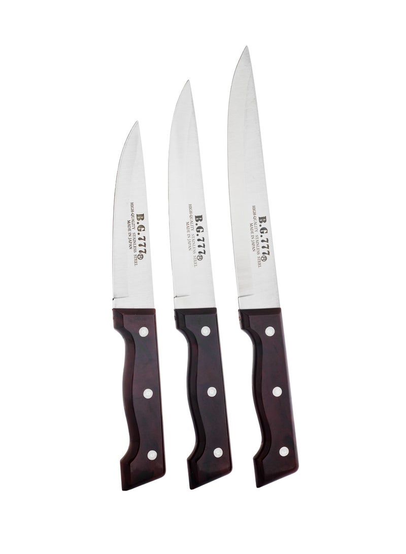 بروفيشنال مجموعة سكاكين المطبخ اليابانية 3 قطع - Image 1