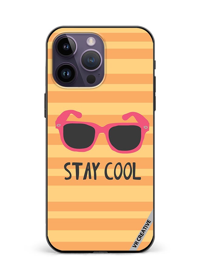 VR CREATIVE Protective Case Cover For Apple iPhone 16 Pro Stay Cool Design Multicolour - Image 1