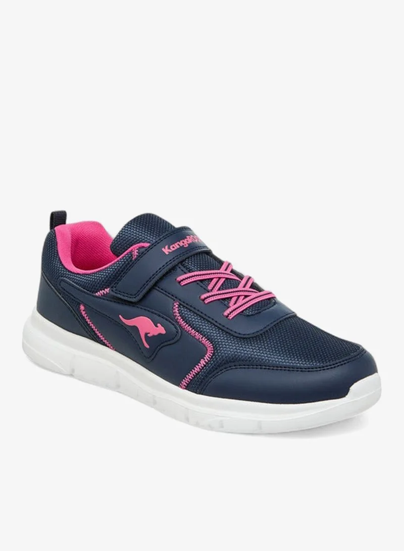 kangaROOS Women's Panelled Sports Shoes with Hook and Loop Closure