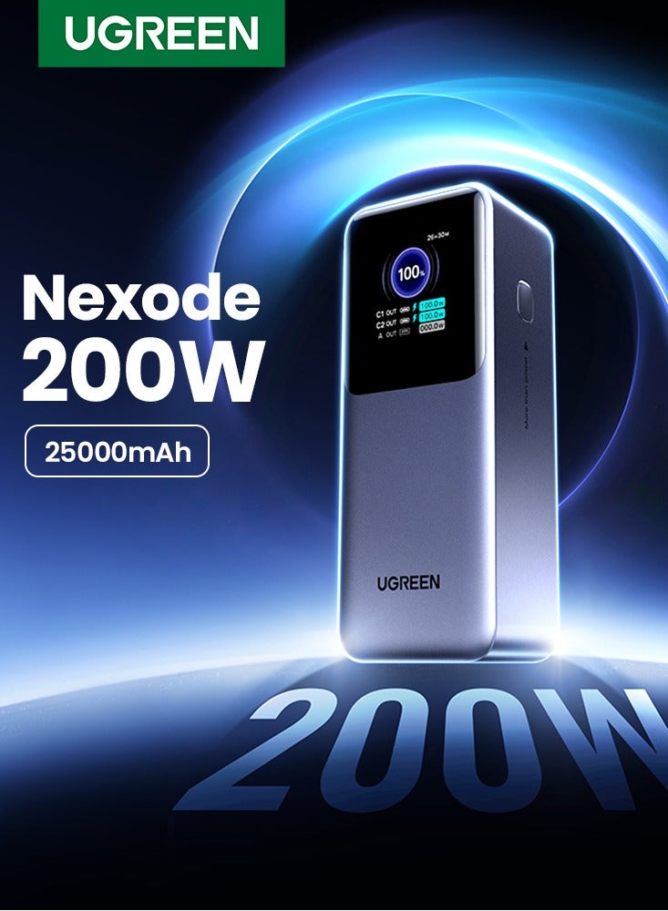 Ugreen Power Bank Total 200W Output Laptop Portable Charger (90Wh) 2C1A iPhone Battery Pack With Smart Screen Display Compatible With Macbook Lenovo Dell Huawei iPad iPhone Samsung Xiaomi - Image 1