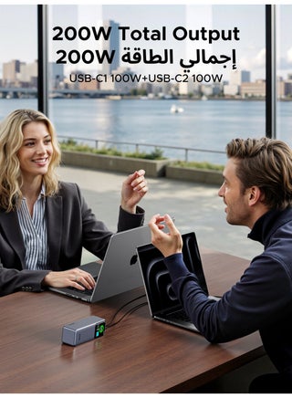 25000 mAh 25000mAh 200W Power Bank,Ultral-Fast Laptop Portable Charger,2C1A,Airline-Friendly, Fast Charging Battery Pack With Digital Color Screen, Compatible WithSamsung S26/S25 Ultra, iPhone 17/16 Pro Max,Macbook, Lenovo, Dell, iPad 25000 200W - view 2