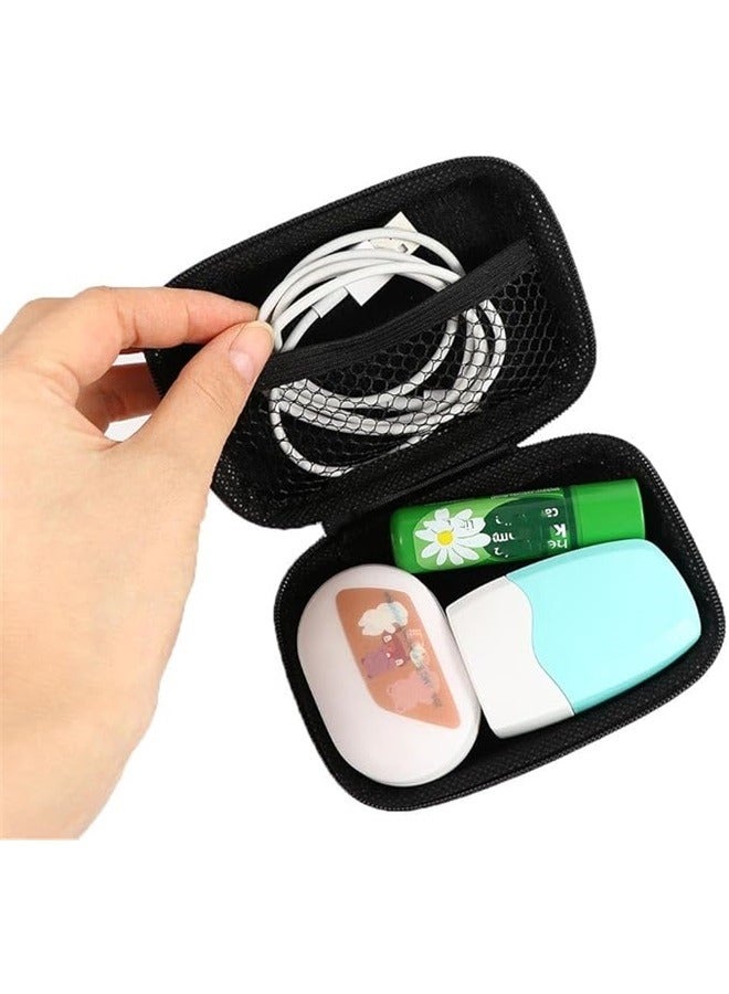 2pcs Portable Waterproof Finishing Gadget Holder Case ， Hard Shockproof Carrying Case, Hard Drive Storage Pouch Box Bag with Zipper, Carry Case Cover Pouch  - Image 5