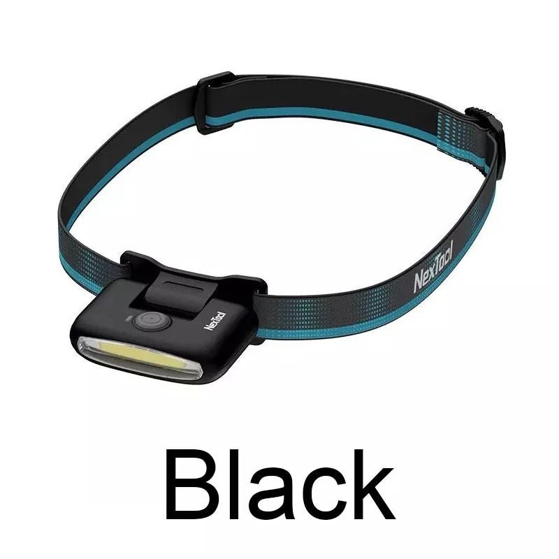 NexTool Rechargeable LED Headlamp, Zoomable Waterproof Head Torch, Three Light Modes, Black - Image 1