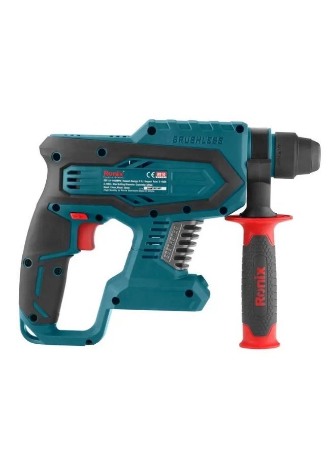 RONIX 20V Brushless Rotary Hammer 2.2J, SDS-Plus, German Tech #Ronix 8910 - Image 2