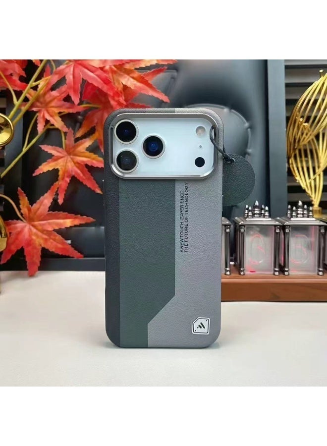 Baiko High-End Three-Tone Leather Phone Case - Strong MagSafe Charging Shockproof Bumper Cover with 3mm Lens Protection - Image 1