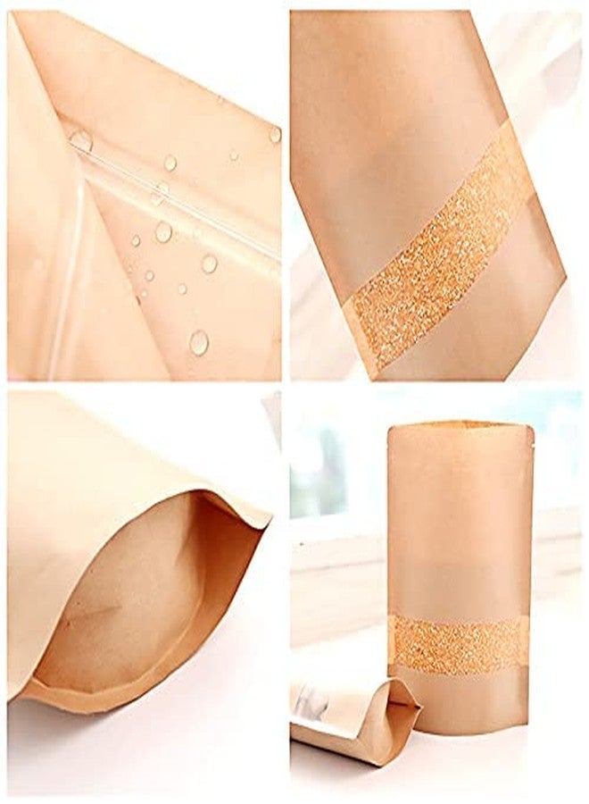 Deera Light Brown Kraft Paper Pouch with Window (300mm x 400mm)(Pack of 20) - Image 4