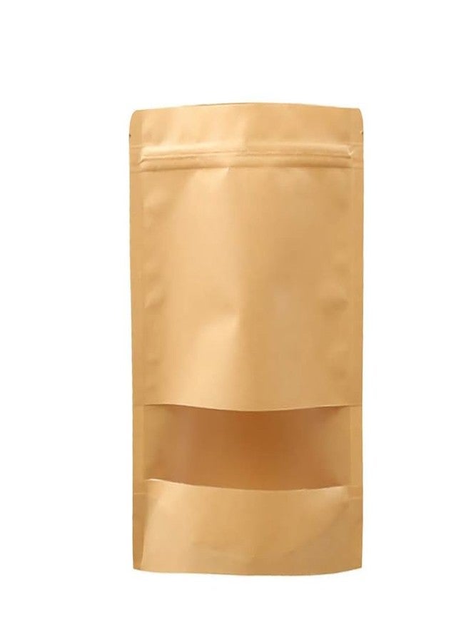 Deera Light Brown Kraft Paper Pouch with Window (300mm x 400mm)(Pack of 20) - Image 2