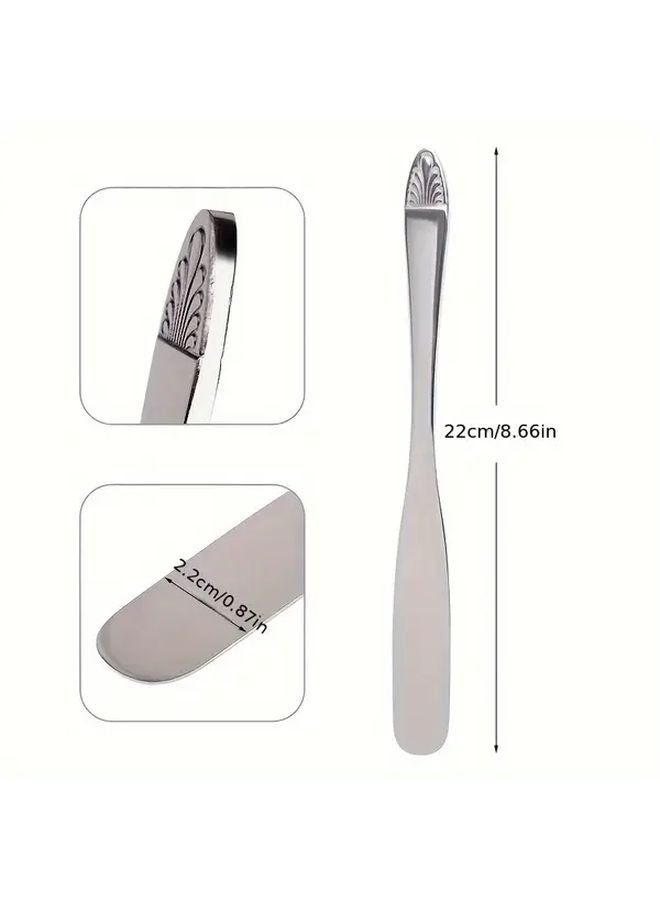 Model 001 Dental Gypsum Mixing Knife Stainless Steel Blade Ergonomic Wooden Handle Dental Tool - Image 3
