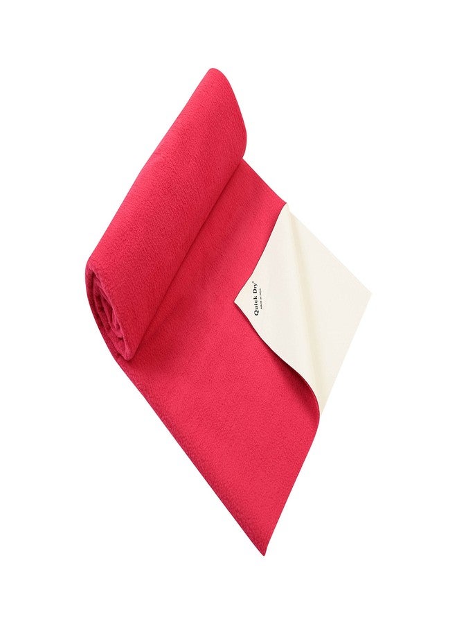 Quick Dry Plain Single Bed (Magenta) - Image 2