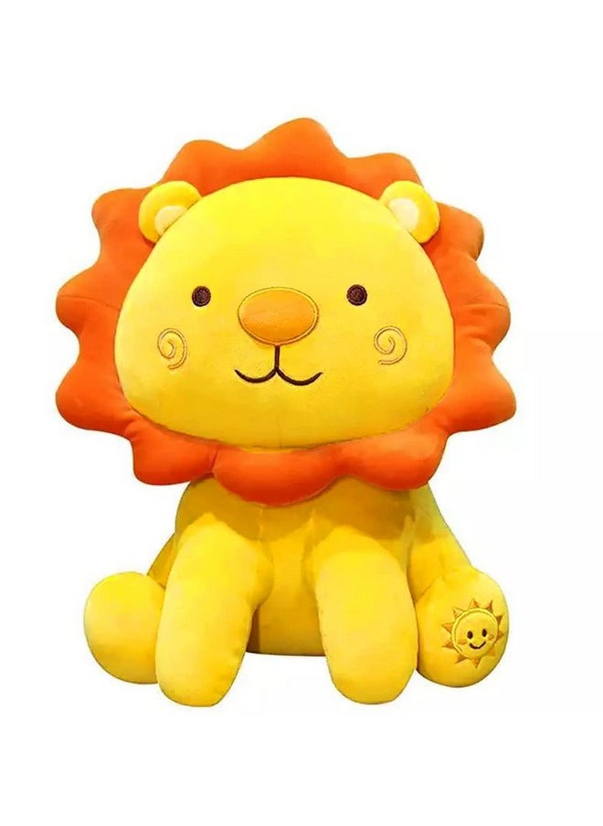 AVSHUB Soft Toy Lion Beutiful Toy For New Born Baby Soft Stuffed Spongy For Gift Girlfriend Kids Girl'S Birthday (Yellow) (35 Cm) 