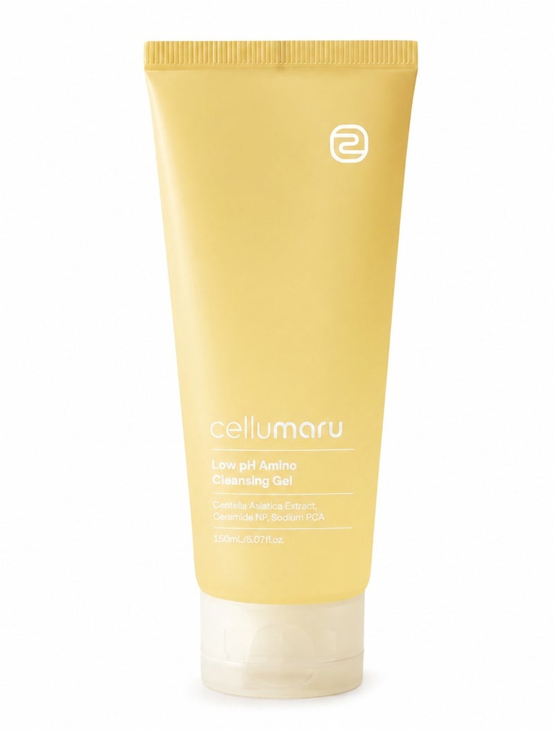 cellumaru Low pH Amino Cleansing Gel 150ml | Gentle Facial Cleanser with Amino Acids, Ceramide & Hyaluronic Acid | Korean Skincare Face Wash - Image 1