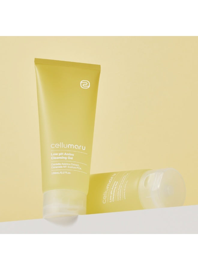 cellumaru Low pH Amino Cleansing Gel 150ml | Gentle Facial Cleanser with Amino Acids, Ceramide & Hyaluronic Acid | Korean Skincare Face Wash - Image 5