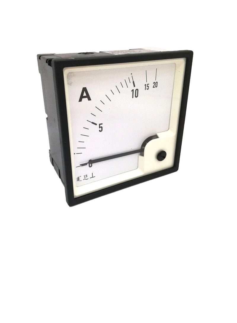 AC Analogue Panel Ammeter 96x96 - Direct Type - ERI96A2D Revalco Italy - Image 1