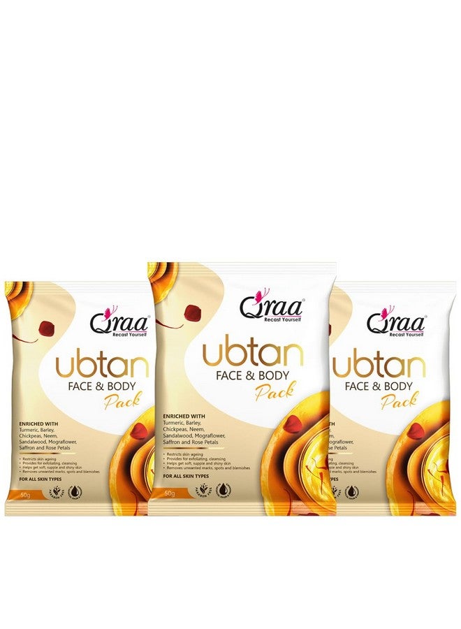 Qraa Ubtan Facepack For Glowing Skinacnepimplesdetan& Brighteningpack Of 3150G - Image 1