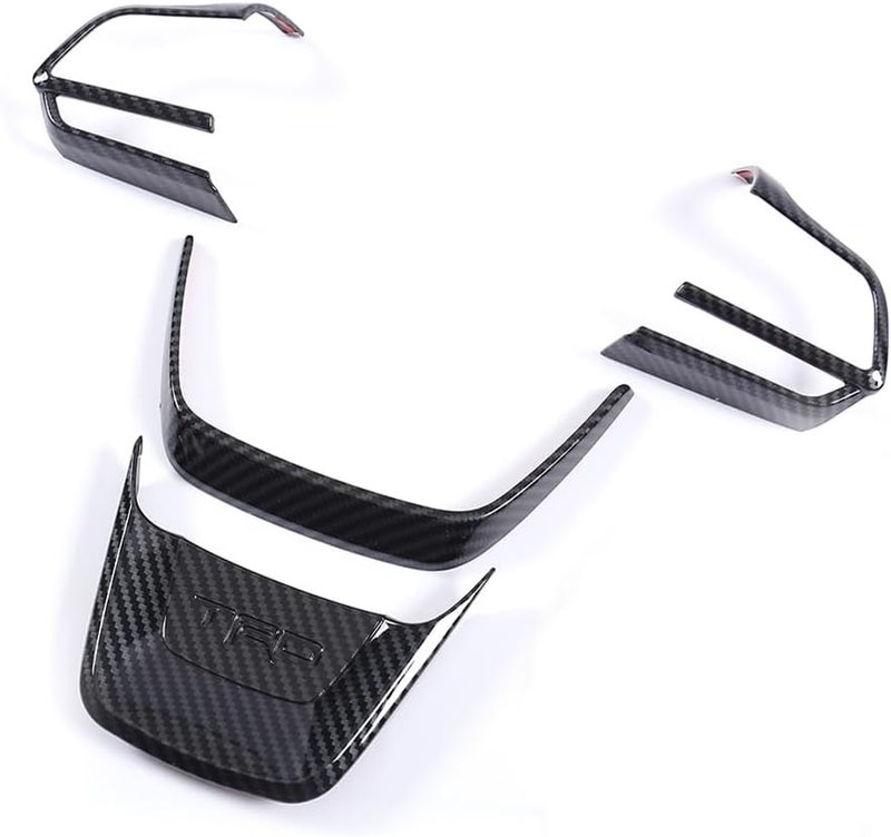 YAKANEY Carbon Fiber Steering Wheel Trims for Toyota Highlander - Image 1