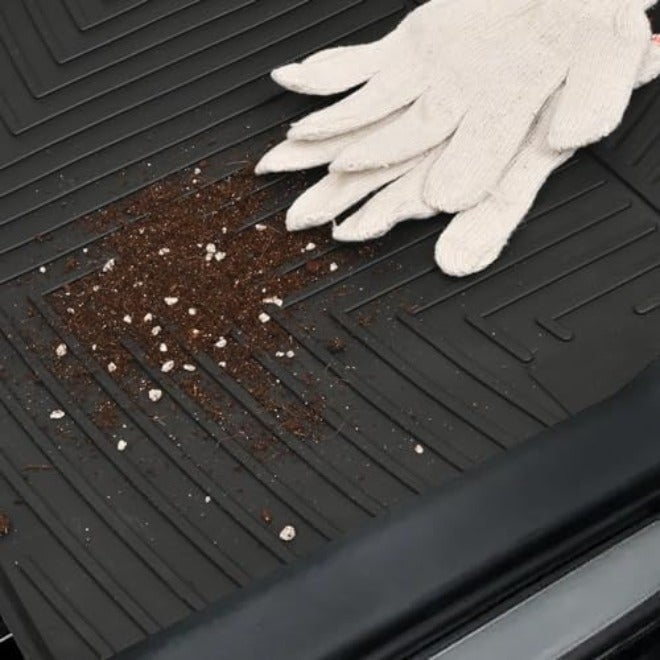 Matericuo سجاد أرضية سيارة مُصمم خصيصًا لسيارات لكزس من طراز ES/ES350/ES300h موديلات 2019-2024، بلون أسود، مصنوع من المطاط، يوفّر حماية شاملة في جميع الأحوال الجوية، متين وعديم الرائحة. - Image 5