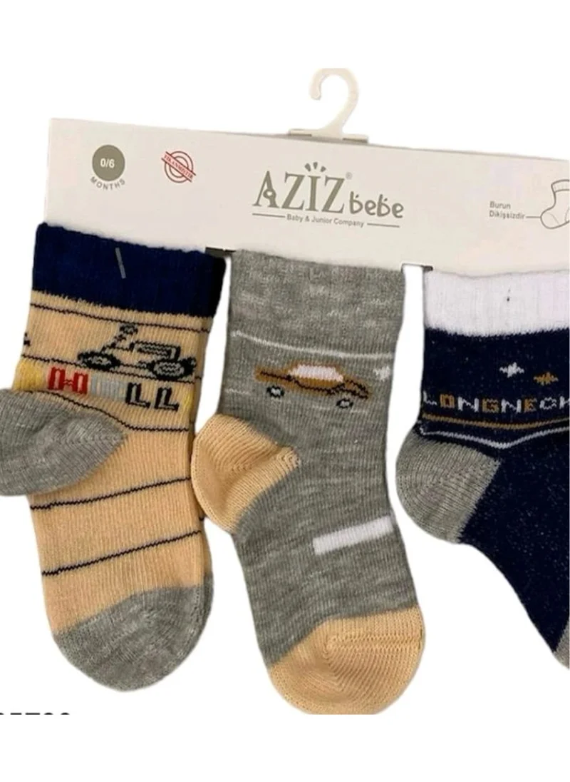 Sevi Bebe 3-Pack Baby Boy Socks