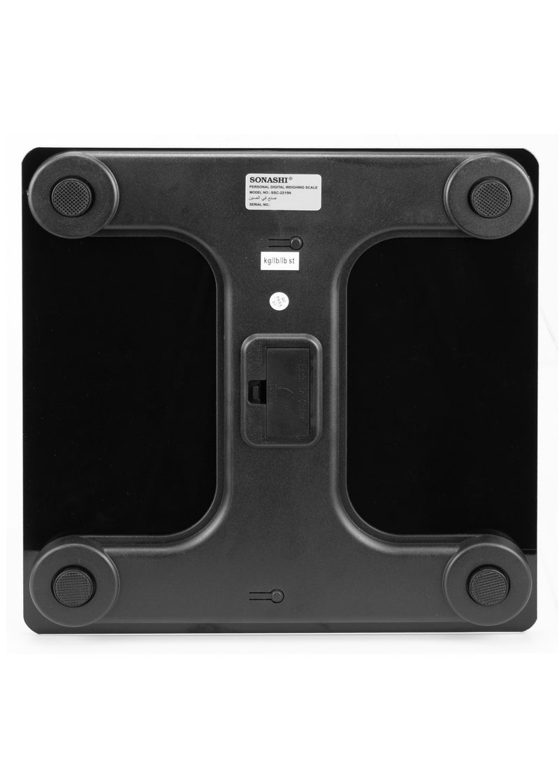SONASHI Personal Digital Weighing Scale SSC-2215N Black  - Image 3