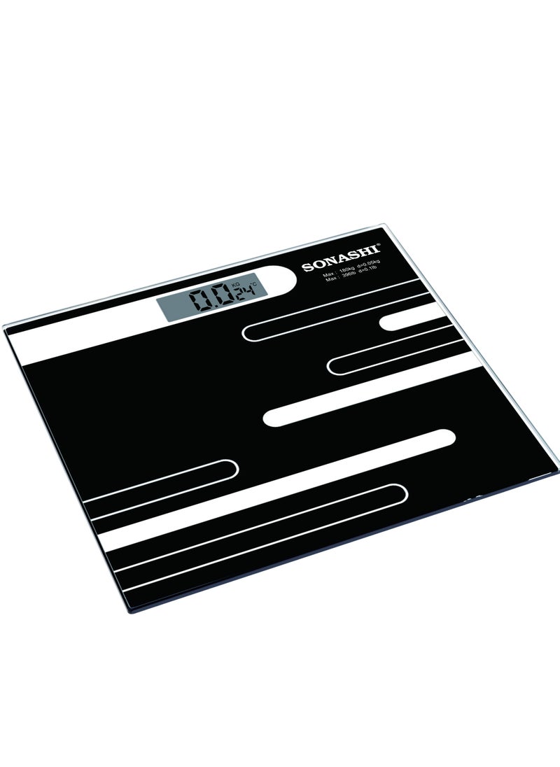 SONASHI Personal Digital Weighing Scale SSC-2215N Black  - Image 1