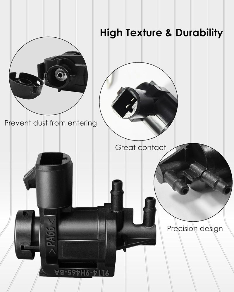7L1Z-9H465-B 4x4 Vacuum Solenoid & FL3Z-3A788-B Check Valve Combo Kit for Ford F150 2015-2020 Expedition Lincoln Navigator - Image 3
