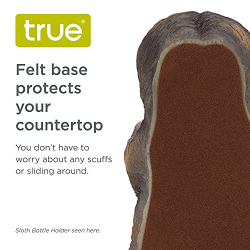 True حامل زجاجات النبيذ المرحة من True Lab لحامل الطاولة في المطبخ، رف النبيذ على السطح، حامل زجاجات النبيذ الزخرفي، ديكور النبيذ، مجموعة من 1 - Image 4