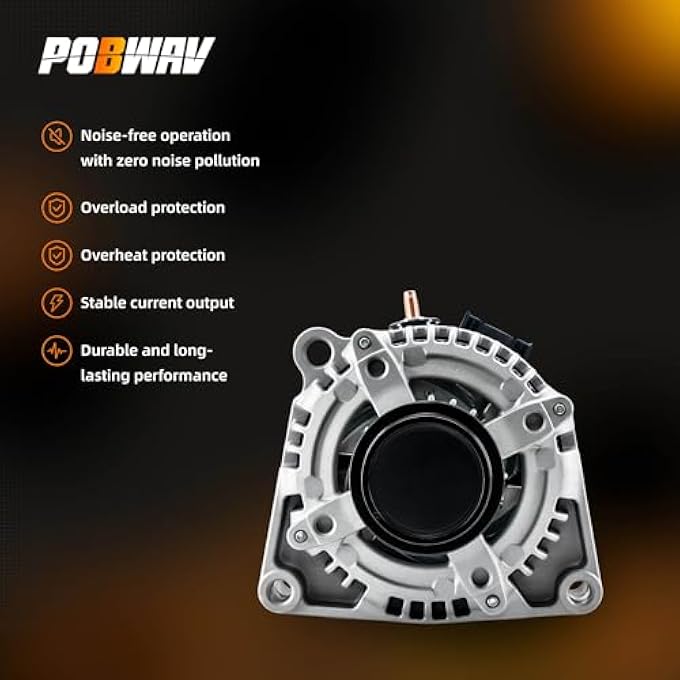 POBWAV 84143543 Alternator 150 AMP Compatible with Chevy Silverado 1500 2500, Express 2500 3500,Tahoe/GMC Sierra 1500 2500 3500, Yukon Replace# 22747894 22747896 23487088 23487089 84143542 - Image 5
