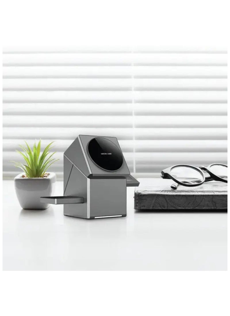 Power Trio 3 In 1 Wireless Charger, 4.5h Working Time, 15W Phone Charging, 3W Airpod & Watch Output, Type-C Input - Gray