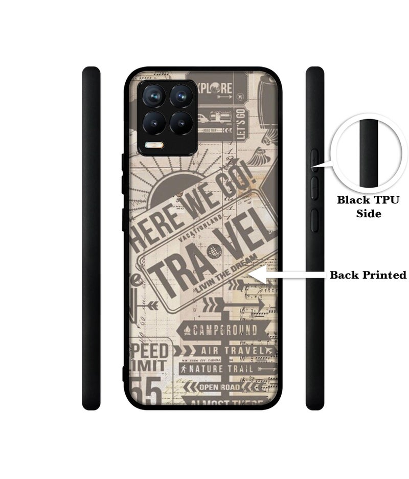 Casotec Travel Design Premium 2D Printed Metal Back Case Cover for Realme 8 4G / 8 Pro 4G - Image 2