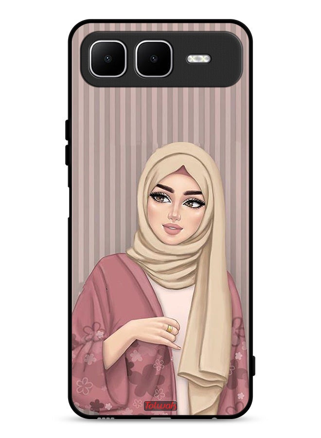 Tolwak Infinix Smart 10 Plus Protective Case Cover Hijab Girl Art