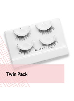 EYLURE Press On Preglued False Eyelashes Light & Wispy Accent Lash No. 003 Twin Pack  - Image 2