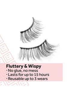 EYLURE Press On Preglued False Eyelashes Light & Wispy Accent Lash No. 003 Twin Pack  - Image 4