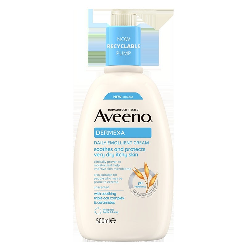 AVEENO DERMEXA DAILY EMOLLIENT CREAM 500ML
