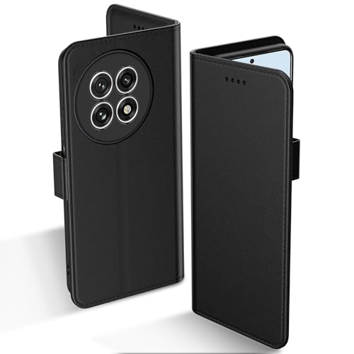 Aiziki for Oneplus 13 Flip Case PU Leather Flip Cover Wallet Case Protector with id Holder Card Slots Magnetic Closure Protective Phone Case Cover for Oneplus 13, Black - Image 1