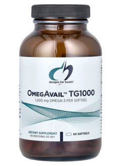 designs for health OmegAvail™ TG1000 60 Softgels 