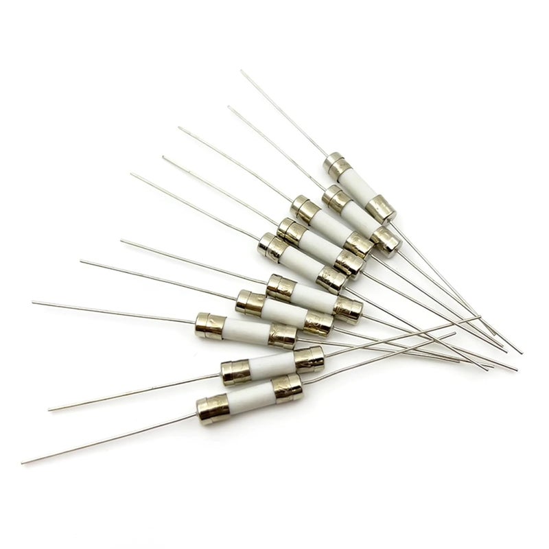 10PCS Ceramic Tube Fuse 5x20mm F12A 250V 2A to 30A with Lead - Image 4