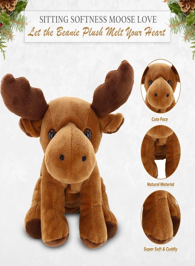 Plushland دمية موس بيني موس جالسة من بلشلاند، مقاس 7 بوصات، محشوة، فائقة النعومة، مثالية لعطلة الشتاء (بيني موس) - Image 4