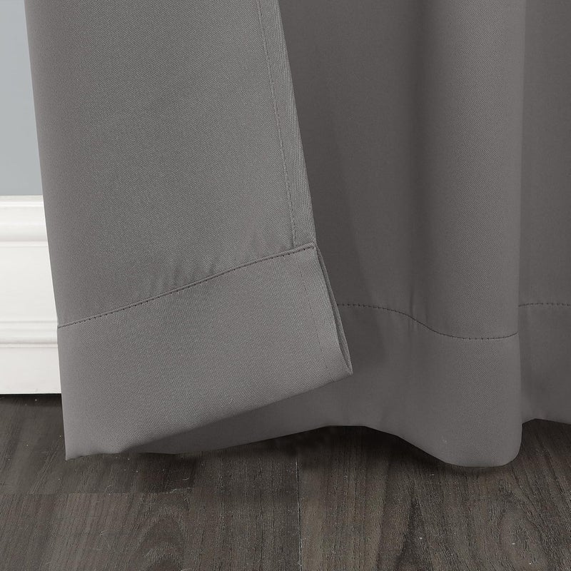 Sun Zero Easton Extra-Wide Blackout Grommet Sliding Patio Door Curtain Panel - Image 3