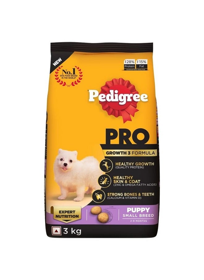 Pro Puppy (2 To 9 Months) Small Breed Dry Dog Food, 3 Kg, High-Protein Dog Food, Expert Nutrition With 33%* More Nutrients - pzsku/ZA9CC99C918C165AA986AZ/45/_/1728311152/285a7da9-f802-4a74-ac9c-f927ad823857