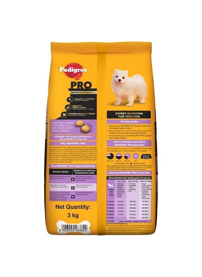 Pro Puppy (2 To 9 Months) Small Breed Dry Dog Food, 3 Kg, High-Protein Dog Food, Expert Nutrition With 33%* More Nutrients - pzsku/ZA9CC99C918C165AA986AZ/45/_/1728311153/3aec1ec8-fda5-43a7-a0a1-21327bb6aa2e