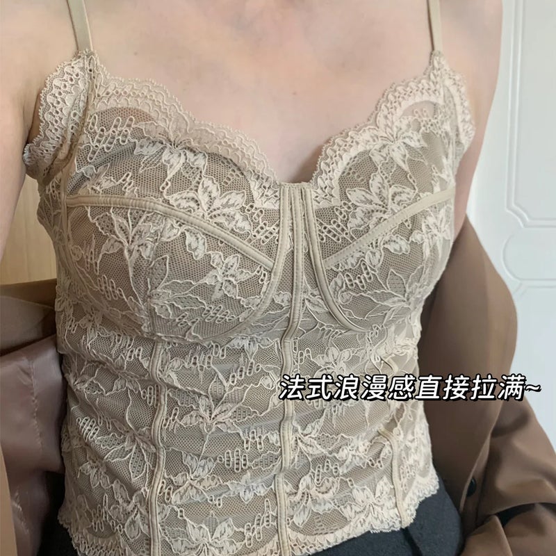 French Lace Camisole for Women - Thin, Comfortable, and Stylish Summer Underwear - Image 4