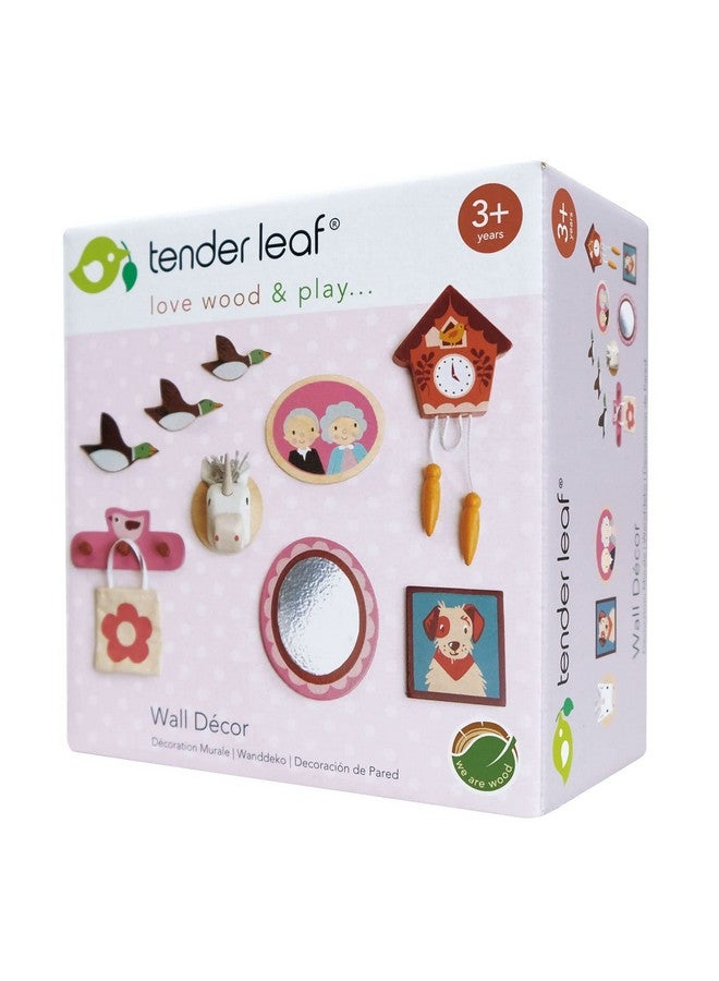 Tender Leaf Toys Wall Décor 10 Pcs Dollhouse Miniature Decorations Kit 1:12 Scale Mini Doll House Accessories With Sticky Tape Age 3+ - Image 2